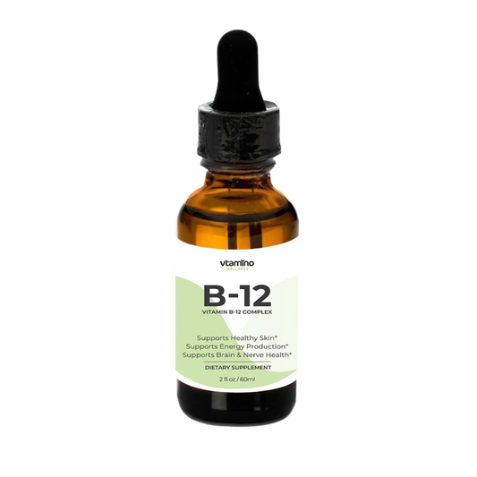 vtamino B-12 Drops (2oz/60ml) - Development & Functioning of Body Tissues & System (60 Days Supply)