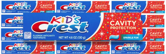 Crest - Kid's Crest Cavity Protection Toothpaste Sparkle Fun -  4.6 Oz - 12 Pack