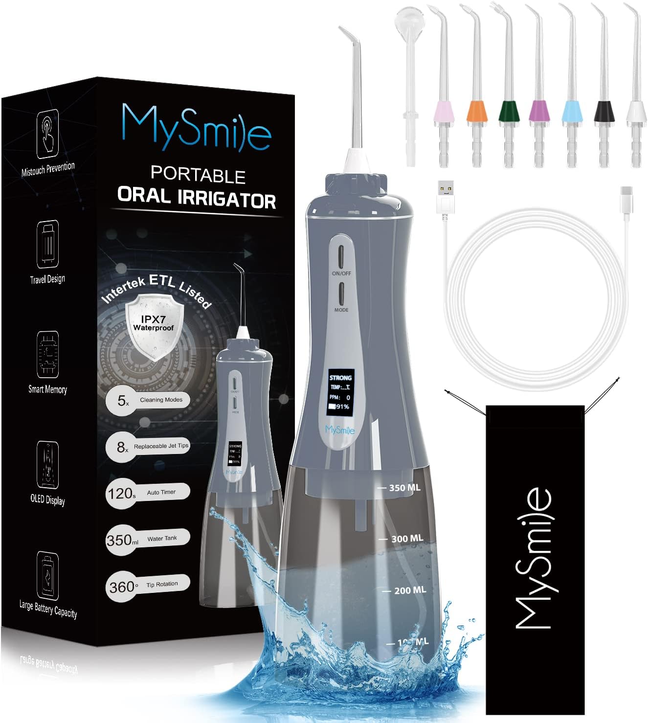 Portable Water Flosser & Teeth Water Cleaner - MySmile