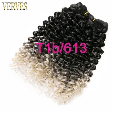 VERVES 6 pack 65g/pack curly hair bundles jerry Braid synthetic