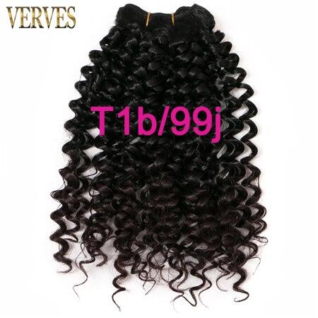 VERVES 6 pack 65g/pack curly hair bundles jerry Braid synthetic