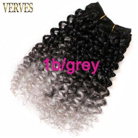 VERVES 6 pack 65g/pack curly hair bundles jerry Braid synthetic