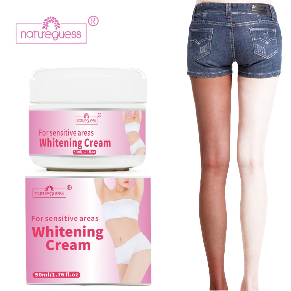 Whitening Cream Bleaching Face Lightening Care Underarm Armpit Legs Knees Private