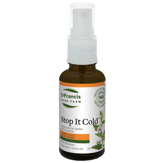 St. Francis Herb Farm Stop It Cold Sore Throat Spray Tincture 30mL