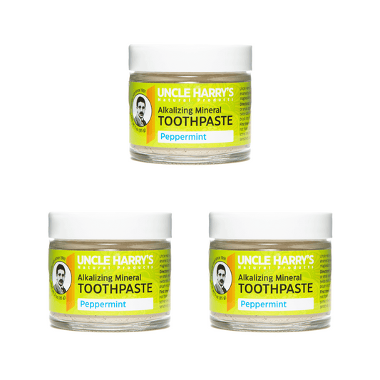 Uncle Harry's Natural Products Peppermint Toothpaste (3 count) #10079178